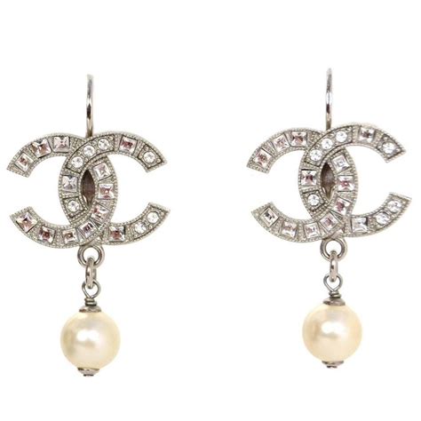 chanel pearl earrings 2016|chanel pearl drop earrings price.